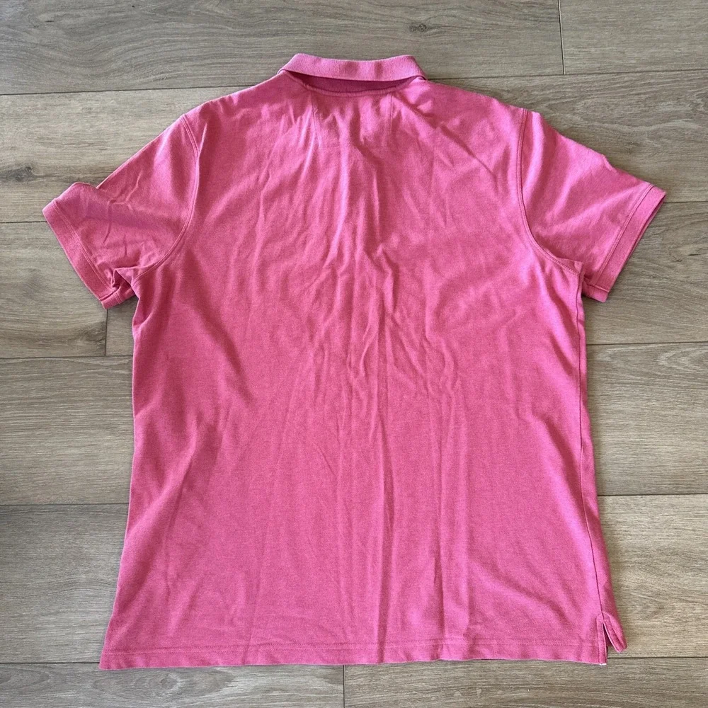Banana Republic Men's Sz‎ XL Polo Shirt Pink Casual Short Sleeve